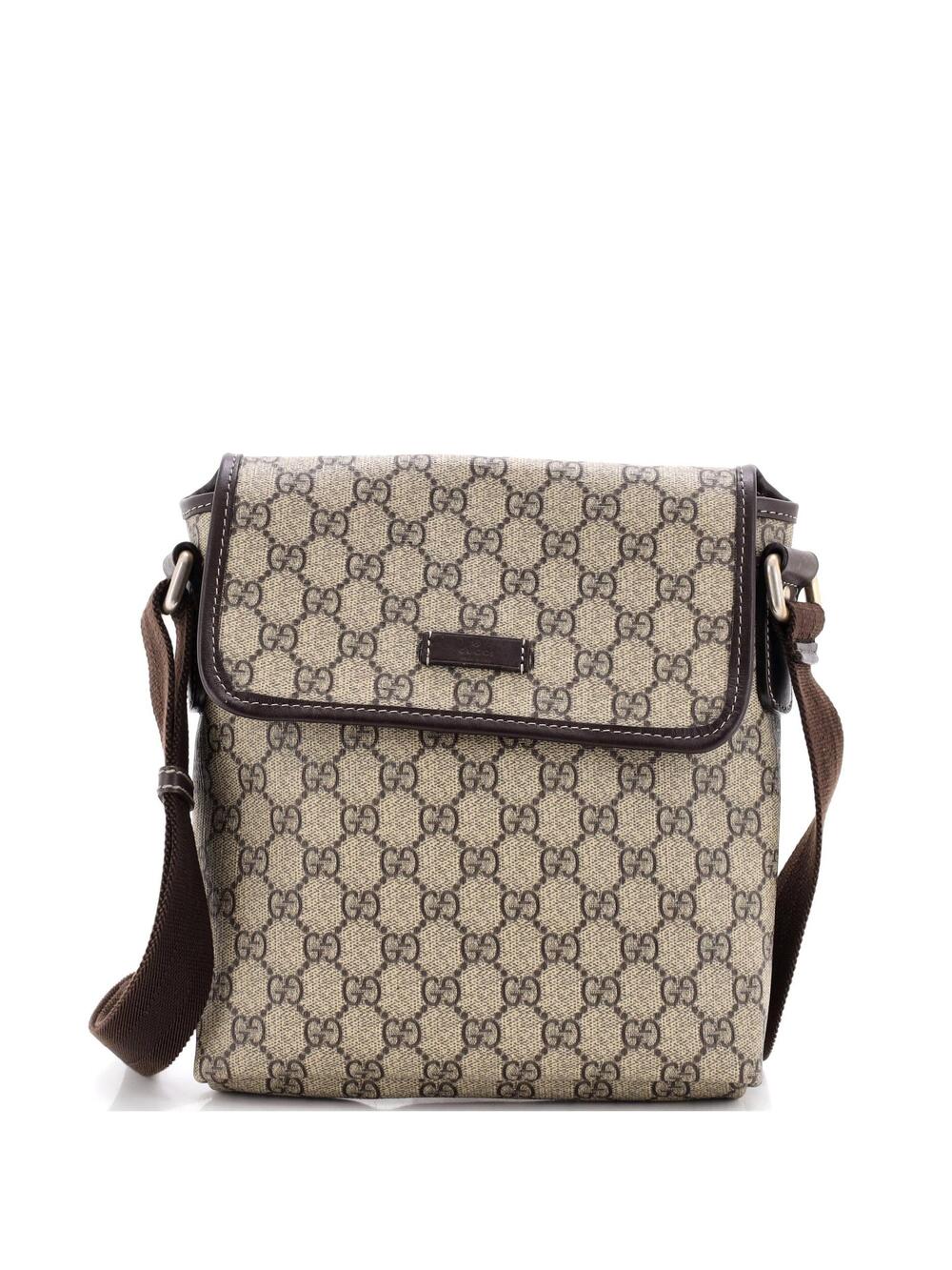 Gucci Flap Messenger Gg Coated Canvas #356403G97B